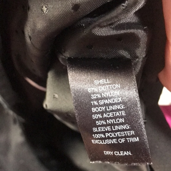 White House black market ruffles collared tuxedo blazer black size 2 - Picture 11 of 11